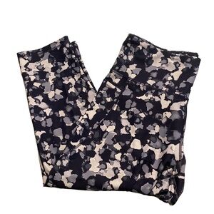 Old Navy Blue and White Floral Leggings